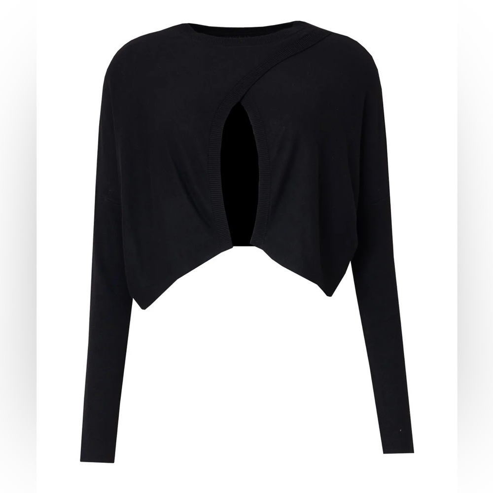 Black Knit Overlay
